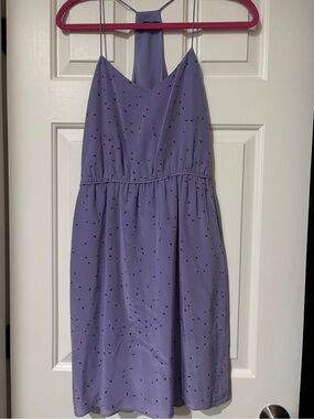 Tibi Silk Halter Mini Dress Lavender - Size 6